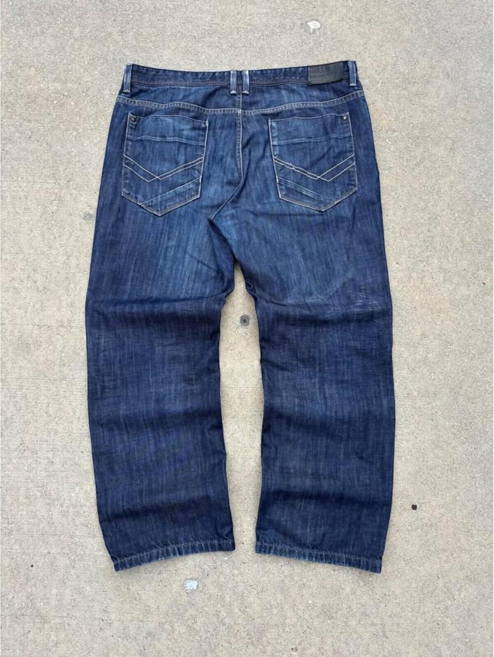 Mexx Raw Selvage Denim Dark Blue Denim Jeans